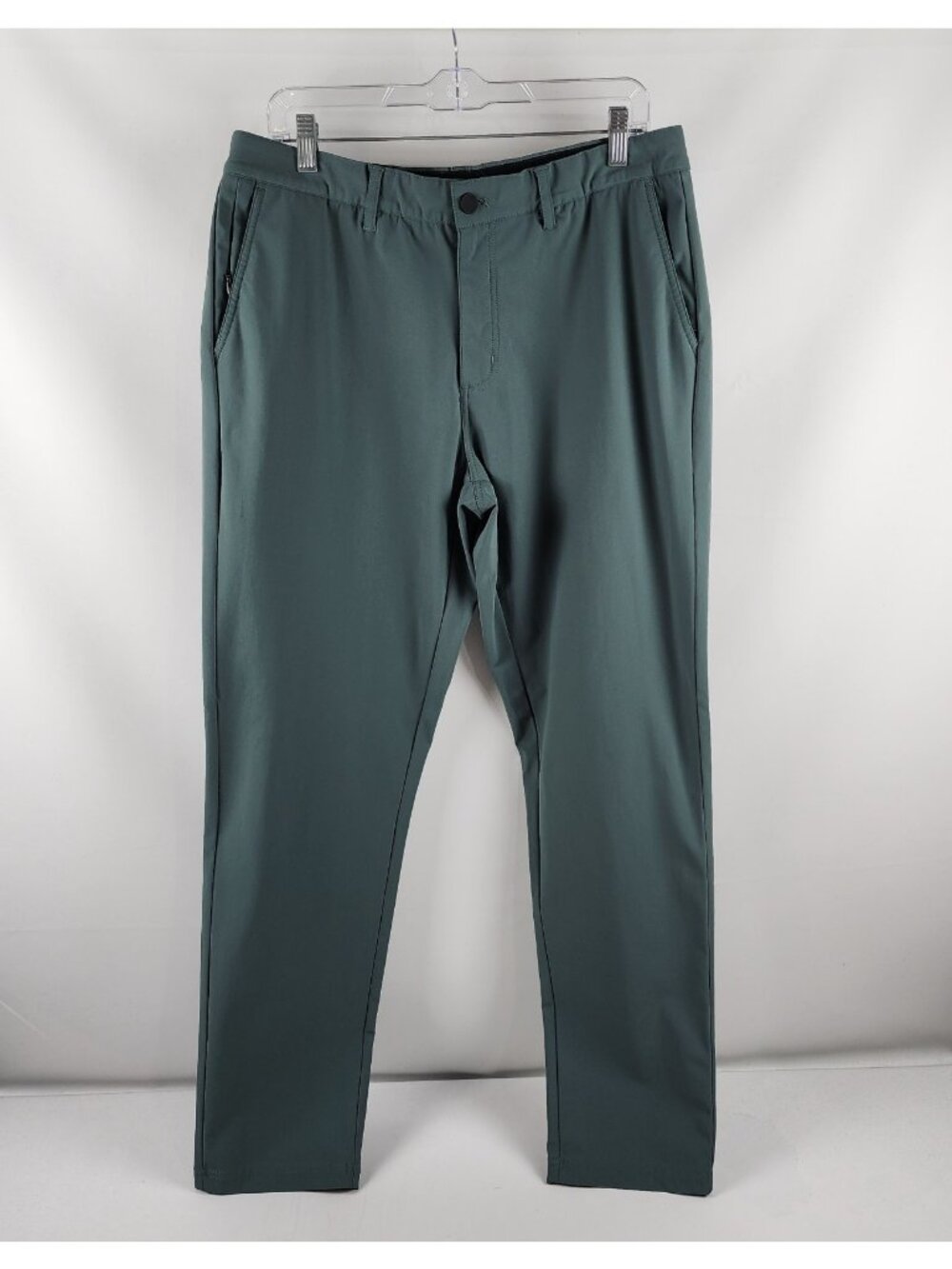 01.Algo Pants Mens No Size Tags Dark Forest Green Performance Pants (34x32)